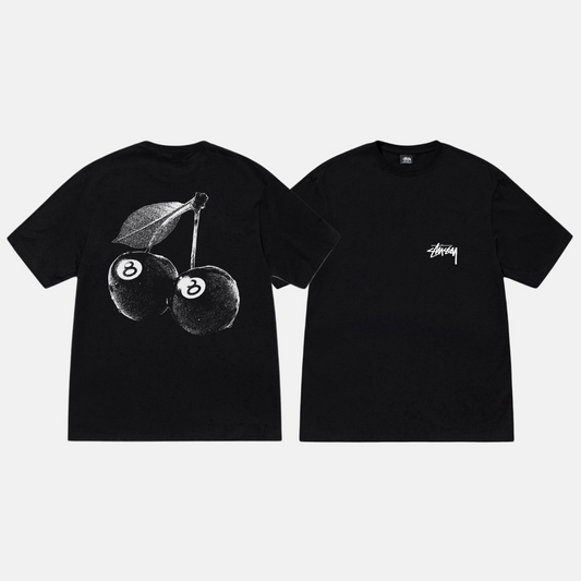 Cherries Tee Black