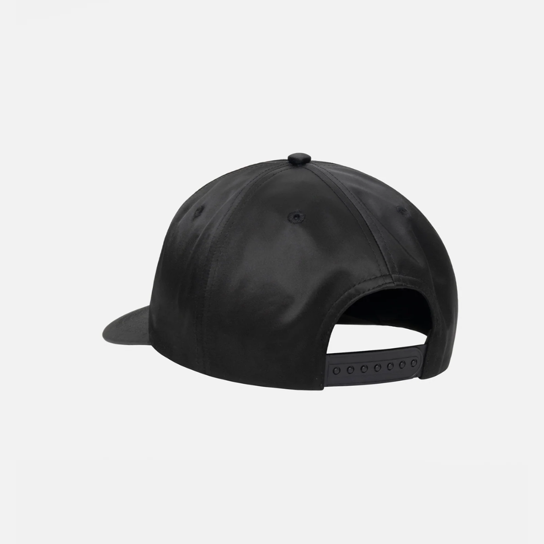 Mid Depth Burly Threads Snapback Black