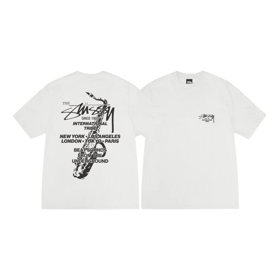 Beat Sounds Tee Pigment Dyed Natural