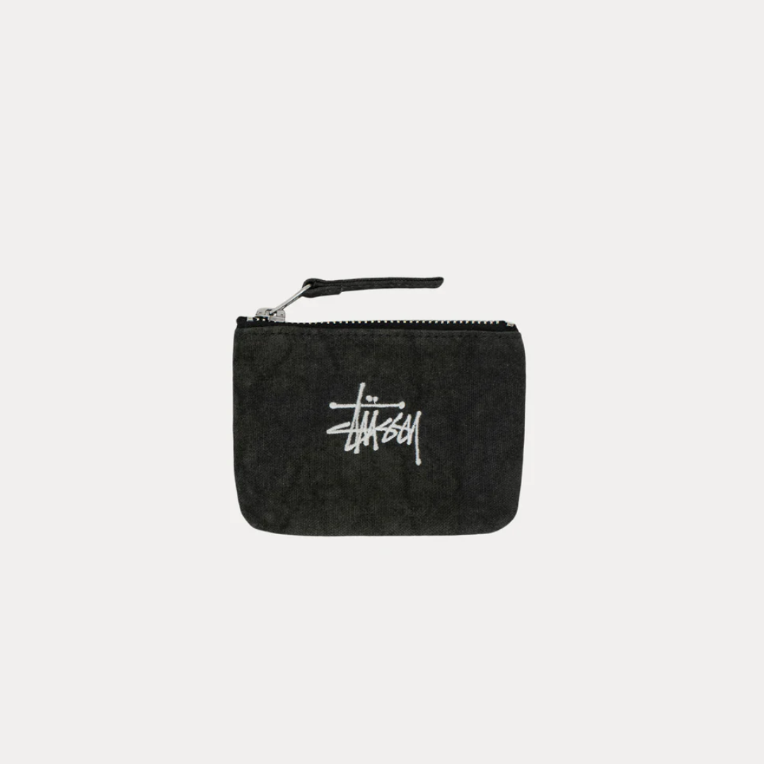 Canvas Coin Pouch Washed Black