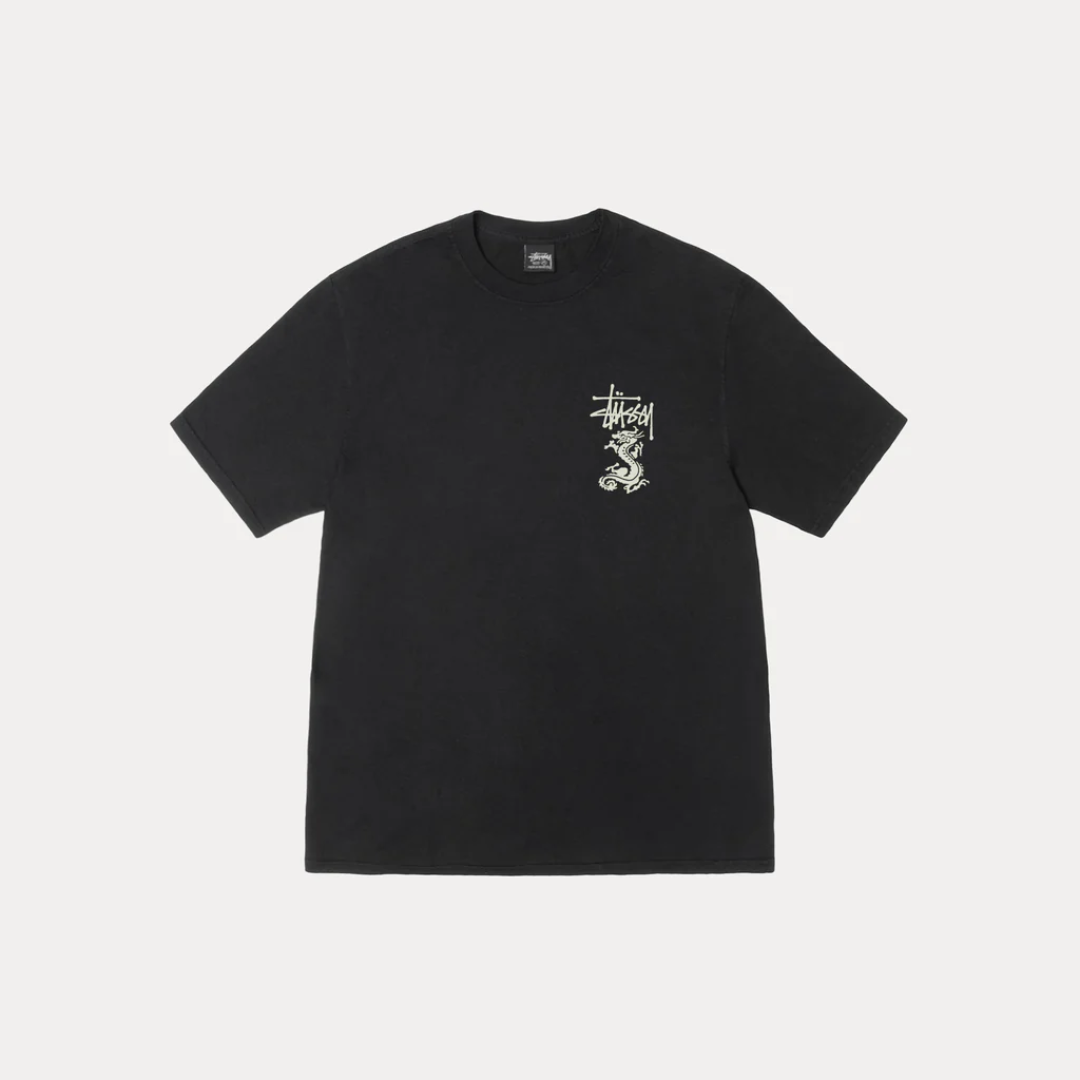 Double Dragon Tee Pigment Dyed Black