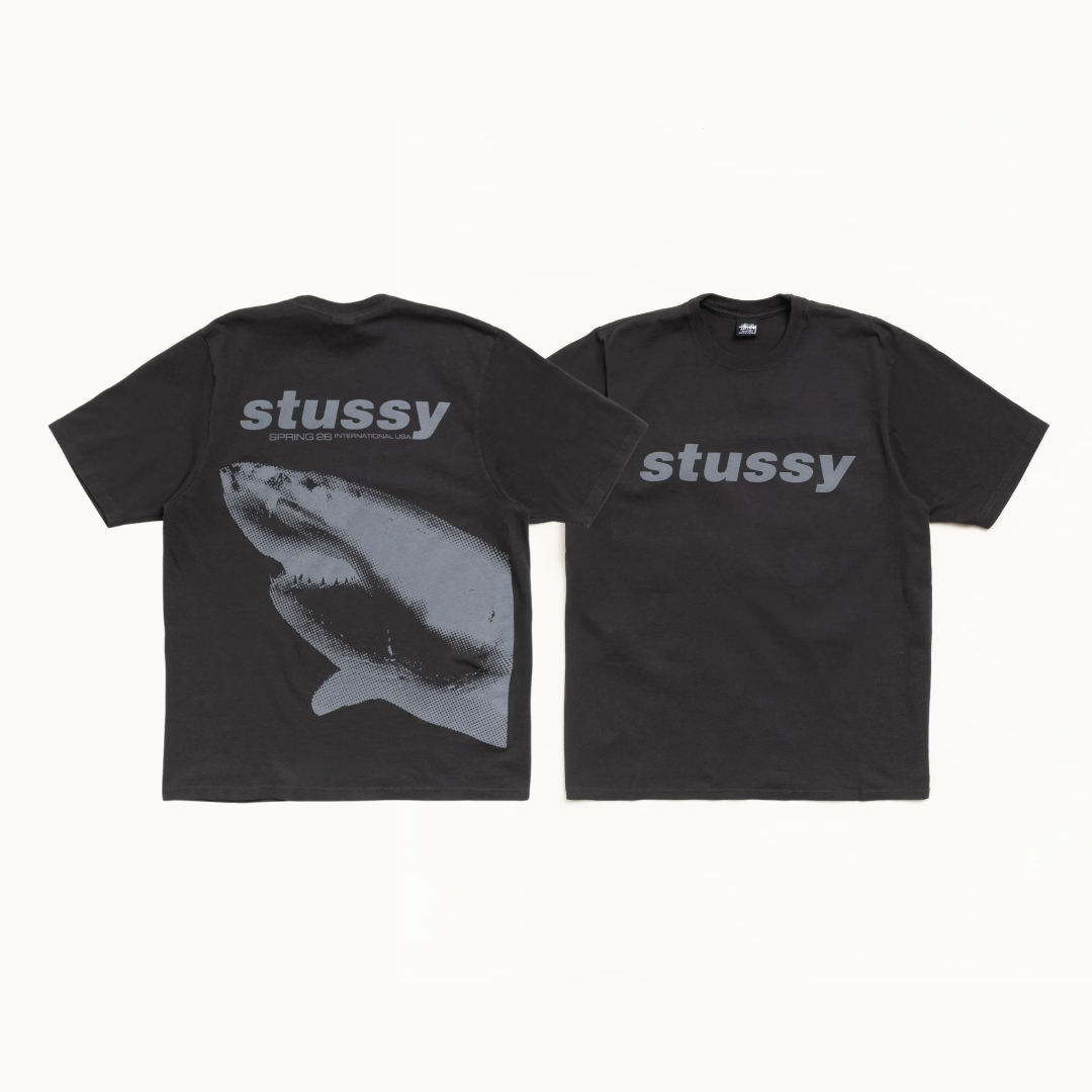 Shark Pigment Dyed Tee Black
