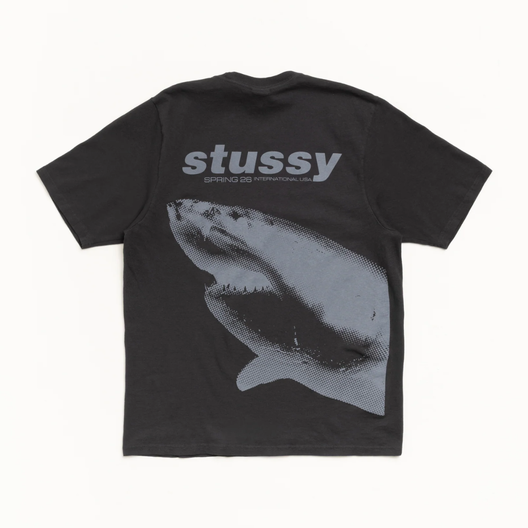 Shark Pigment Dyed Tee Black