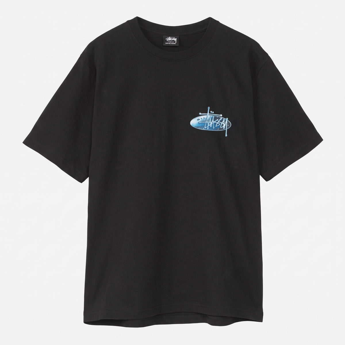 Stüssy Wave Oval Tee Black