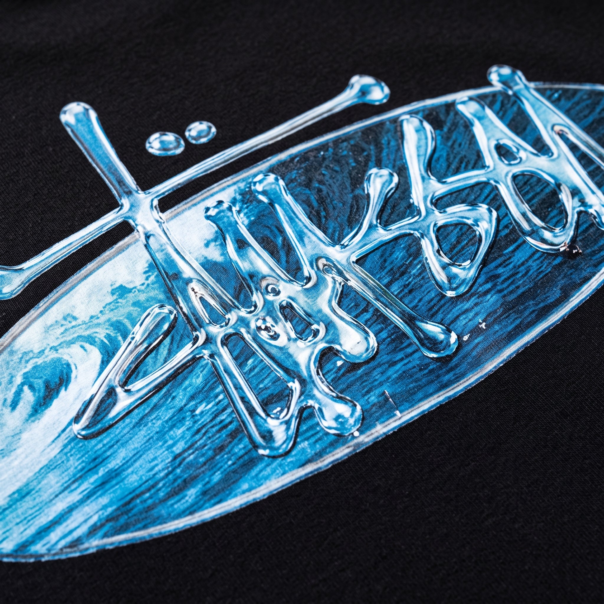Stüssy Wave Oval Tee Black