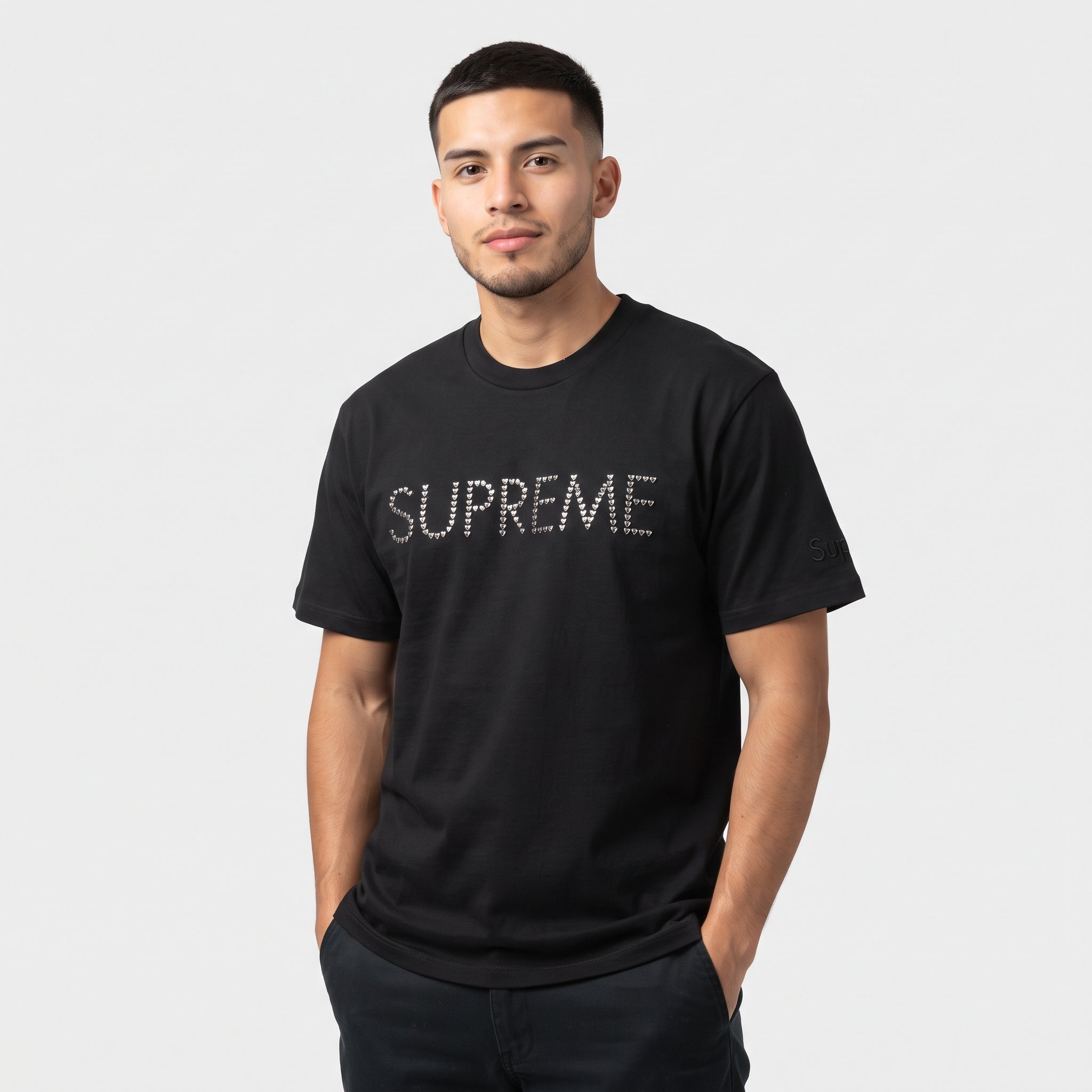 Supreme Hearts Studded S/S Top