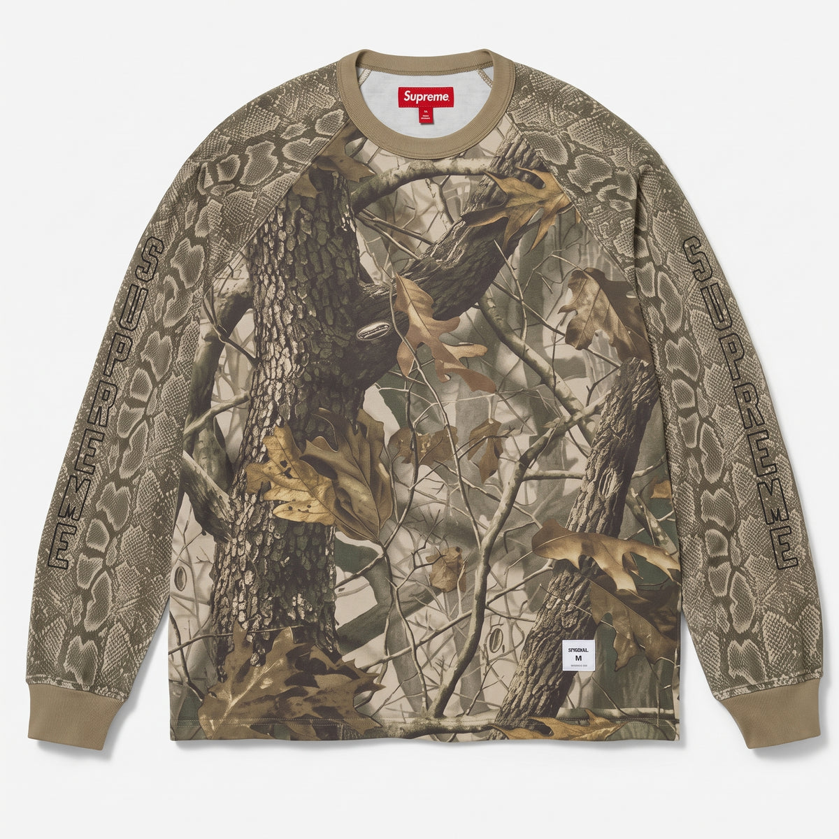 Supreme Wildlife Camo Raglan L/S Top