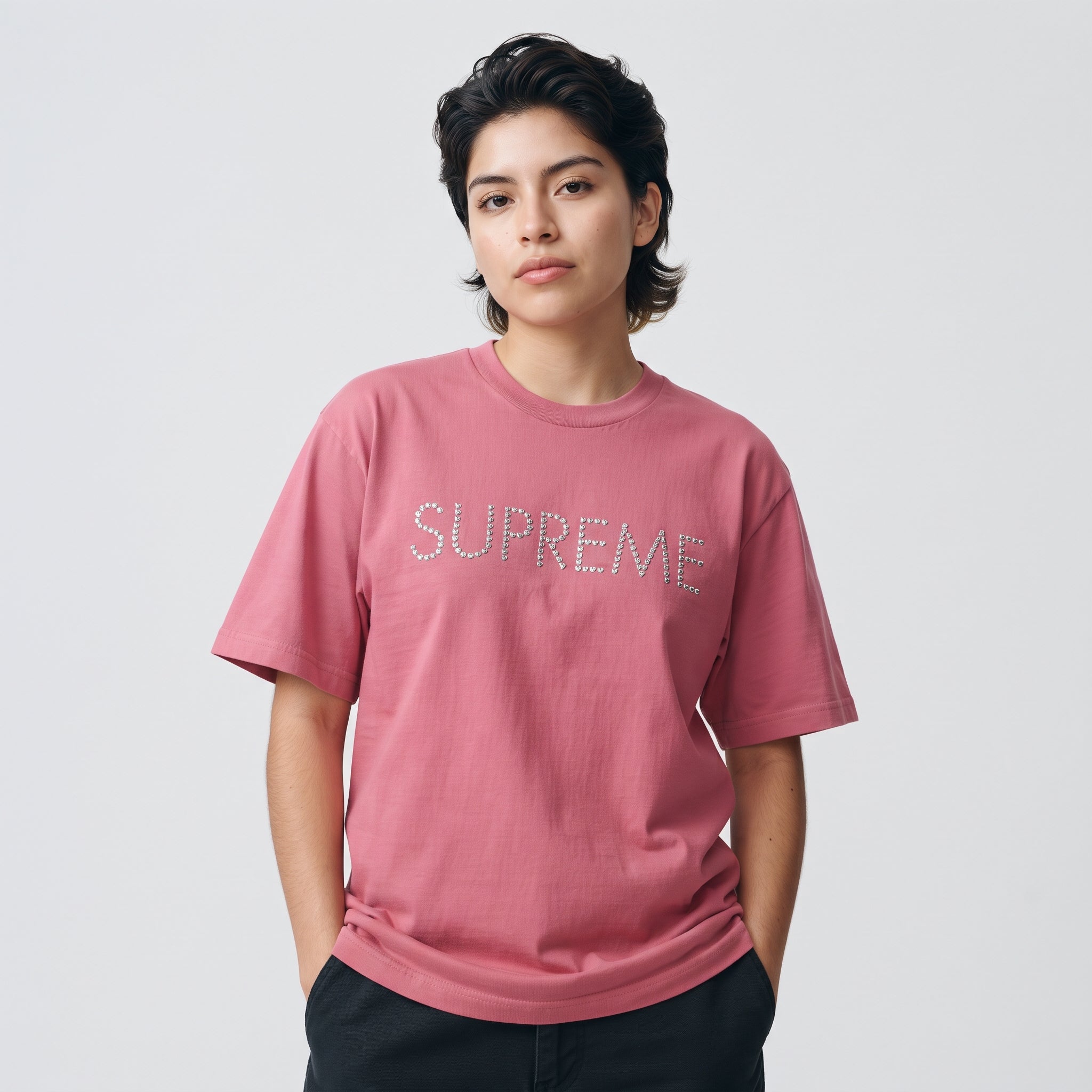 Supreme Hearts Studded S/S Top