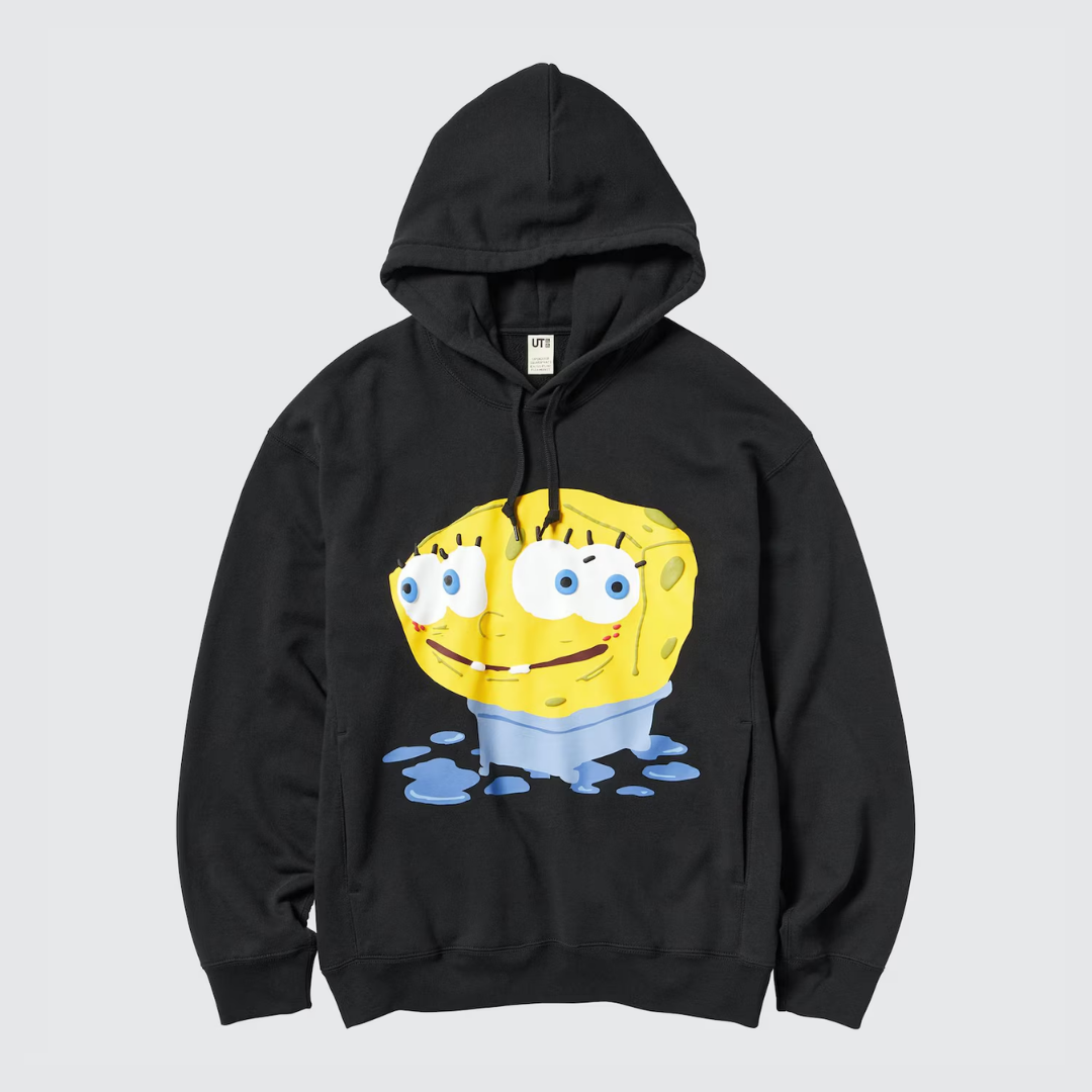 SpongeBob SquarePants Cactus Plant Flea Market Sweat Hoodie Black