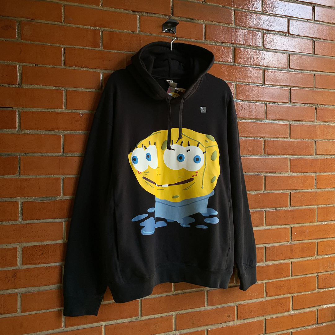 SpongeBob SquarePants Cactus Plant Flea Market Sweat Hoodie Black