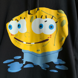 SpongeBob SquarePants Cactus Plant Flea Market Sweat Hoodie Black