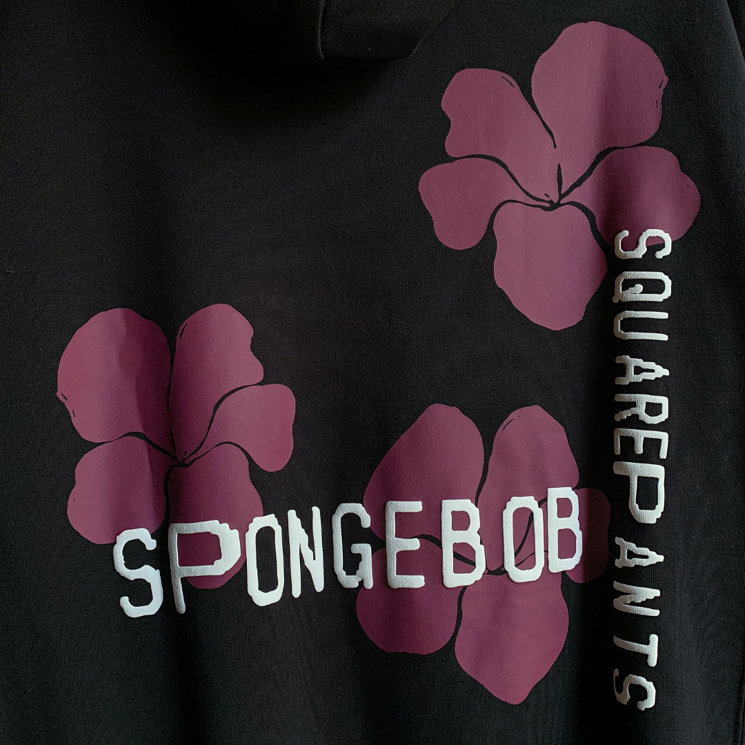 SpongeBob SquarePants Cactus Plant Flea Market Sweat Hoodie Black