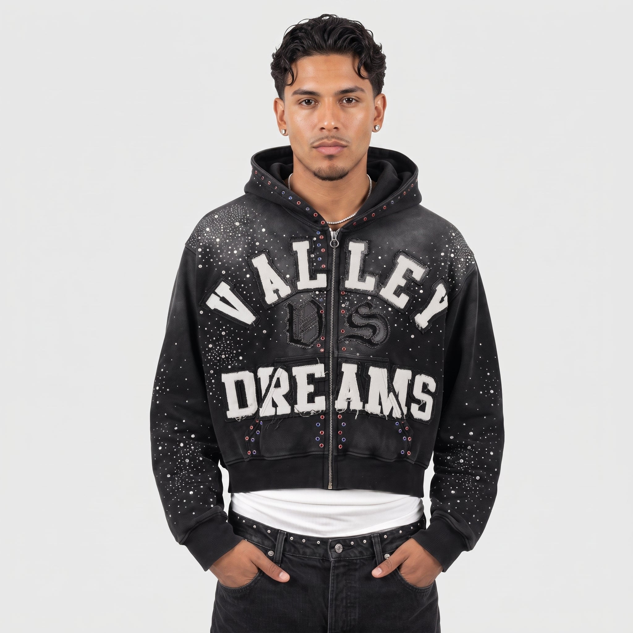 Vale Forever Classico Zip Up Hoodie 'Black'