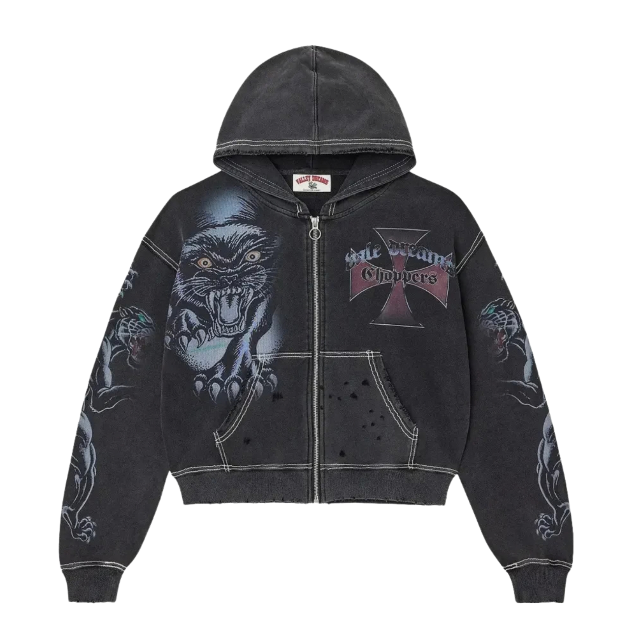 Vale Forever Hardy Boyz Zip Up Hoodie Black