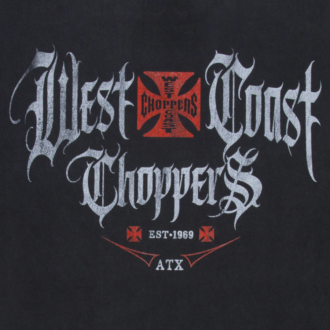 West Coast Choppers Script Mens Tee