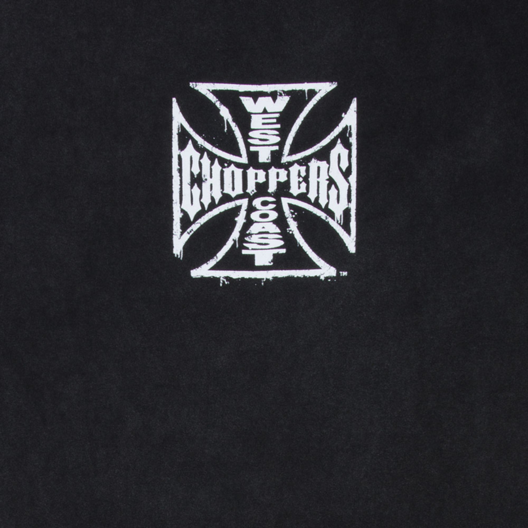 West Coast Choppers Core Logo Mens Tee Washed Black