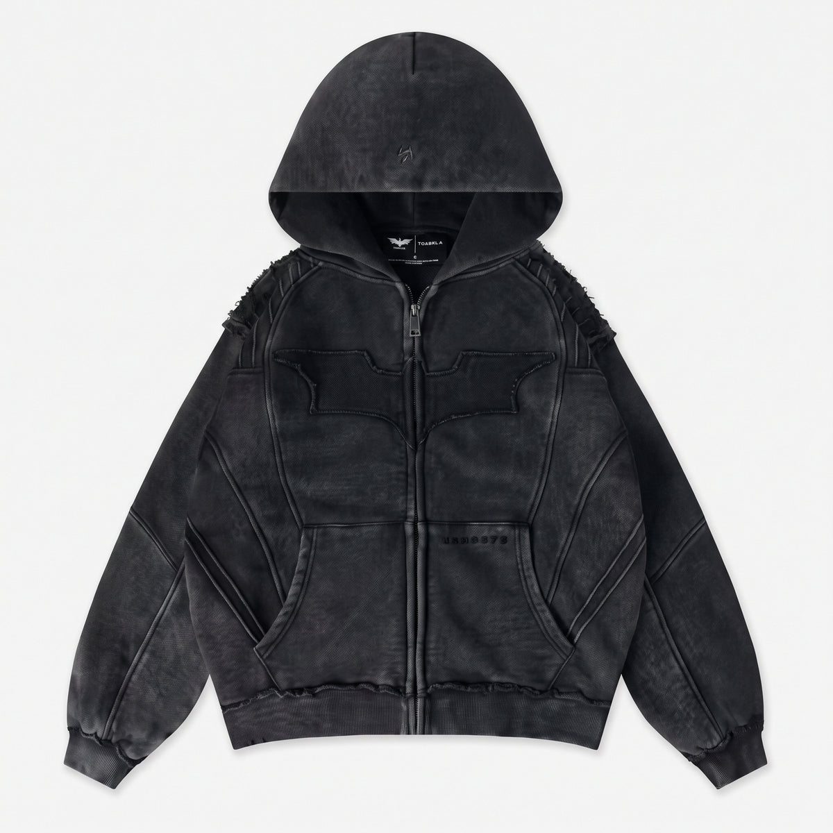 YoungLA x Batman Armored Zip-Up Black Wash
