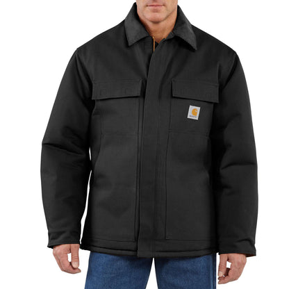 Carhartt Loose Fit Firm Duck Insulated Traditional Coat Black