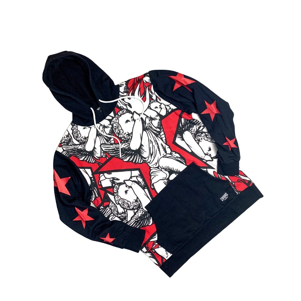 CROOKS & CASTLES AOP STARS CHERUB HOODIE