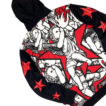 CROOKS & CASTLES AOP STARS CHERUB HOODIE